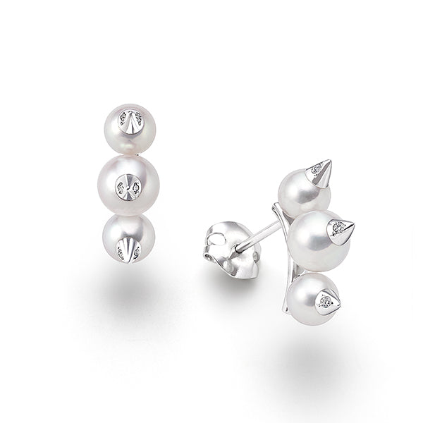 TSQ-E-4388-18KWG pearl rivet earrings