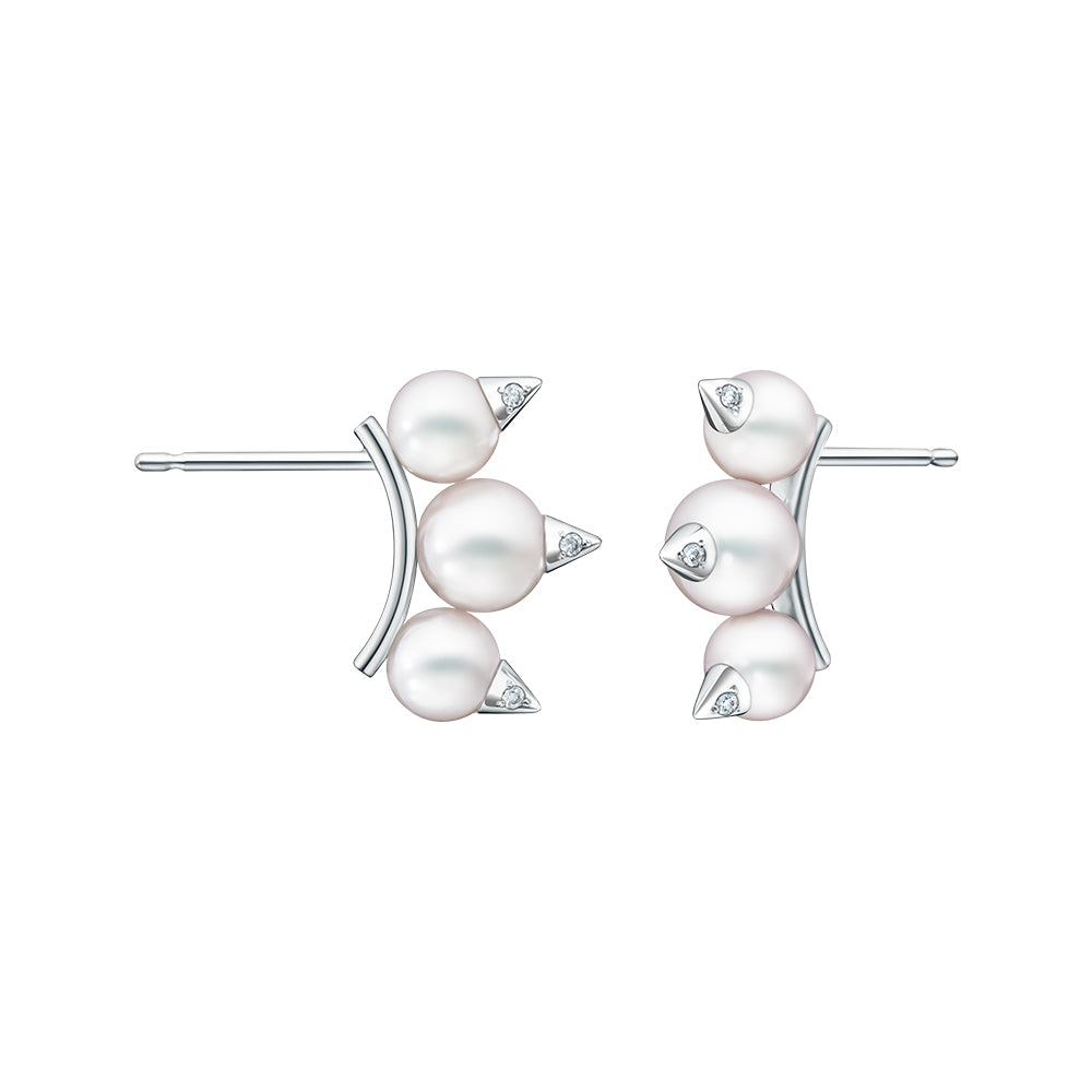 TSQ-E-4388-18KWG pearl rivet earrings