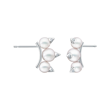 TSQ-E-4388-18KWG pearl rivet earrings