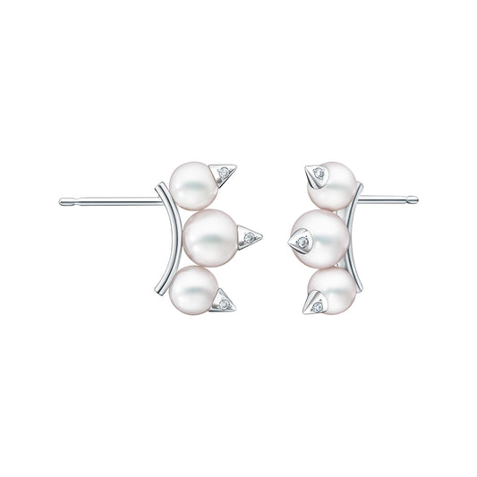 TSQ-E-4388-18KWG pearl rivet earrings
