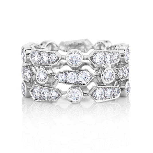 DBES-R7630864 Plateau Frost Diamond Ring