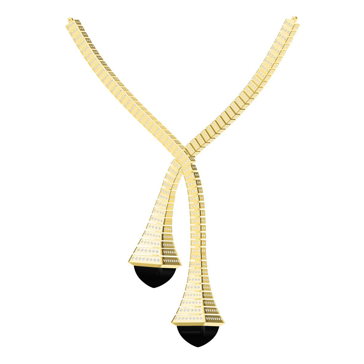 MARLI-Agate agate necklace full of diamonds