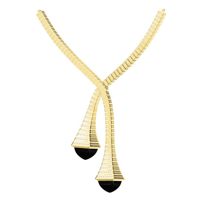 MARLI-Agate agate necklace full of diamonds
