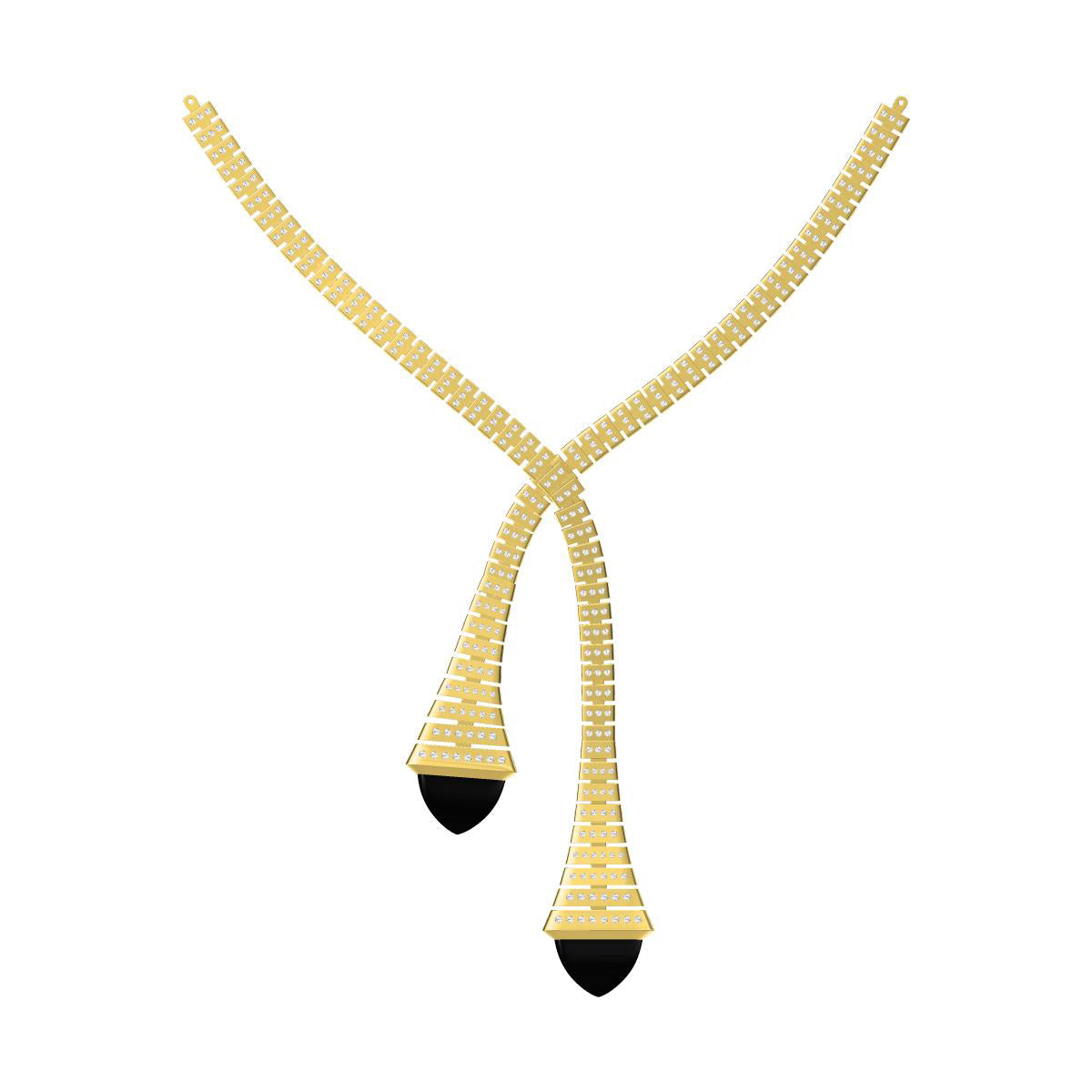 MARLI-Agate agate necklace full of diamonds