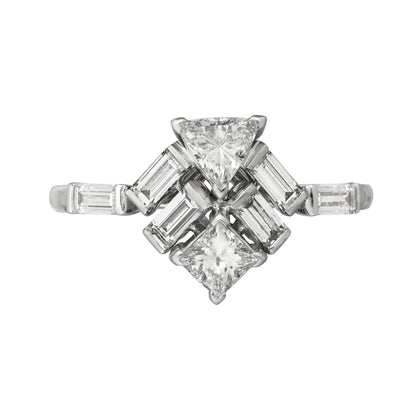 KDY-N4752700 high shoulder ladder ring