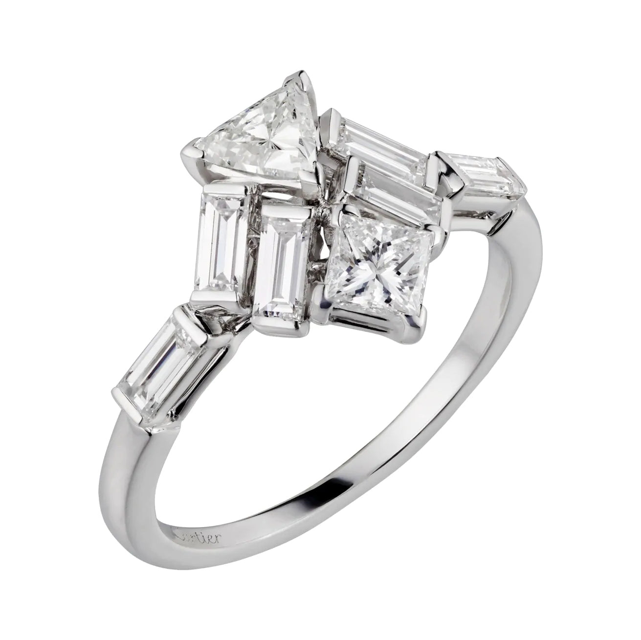 KDY-N4752700 high shoulder ladder ring