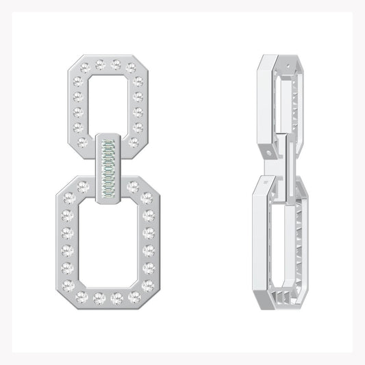 HW-square large earrings 35mm