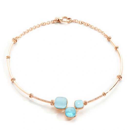 BMLD-PCC2040 pillow-shaped candy hollow tube necklace
