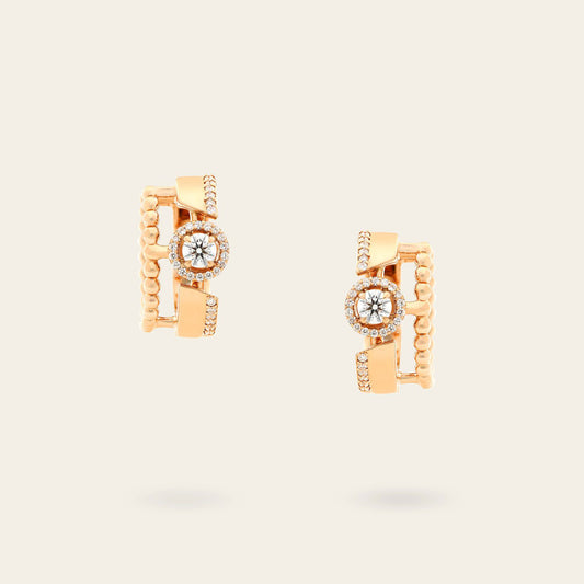 MARLI-ROCK-E20 bead stud earrings 12mm