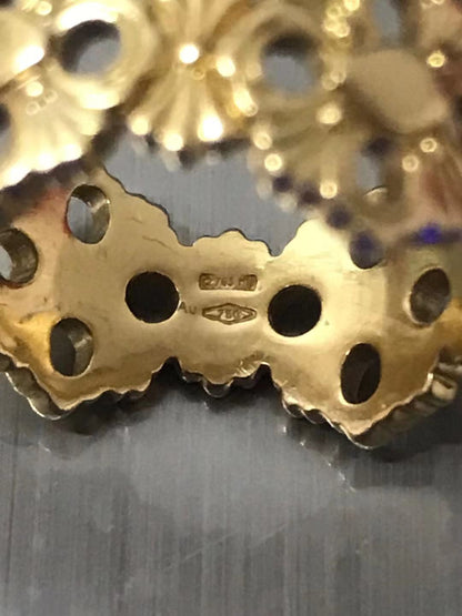 BQLT-ETE013783 light gold four-leaf clover ring customer version