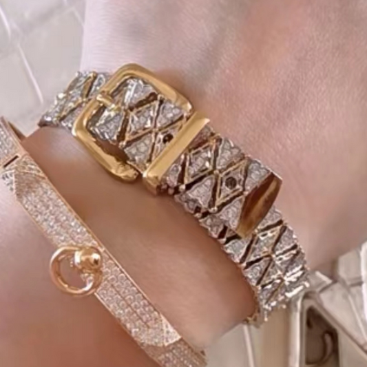 BQLT-SD65482334 luxury ling-shaped color-separated bracelet, card middle hole 165mm