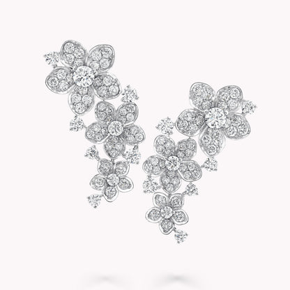 GLF-RGE1736 Five Flower Ear Clip Earrings