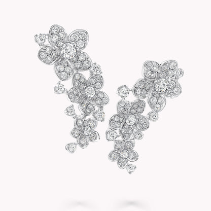 GLF-RGE1736 Five Flower Ear Clip Earrings
