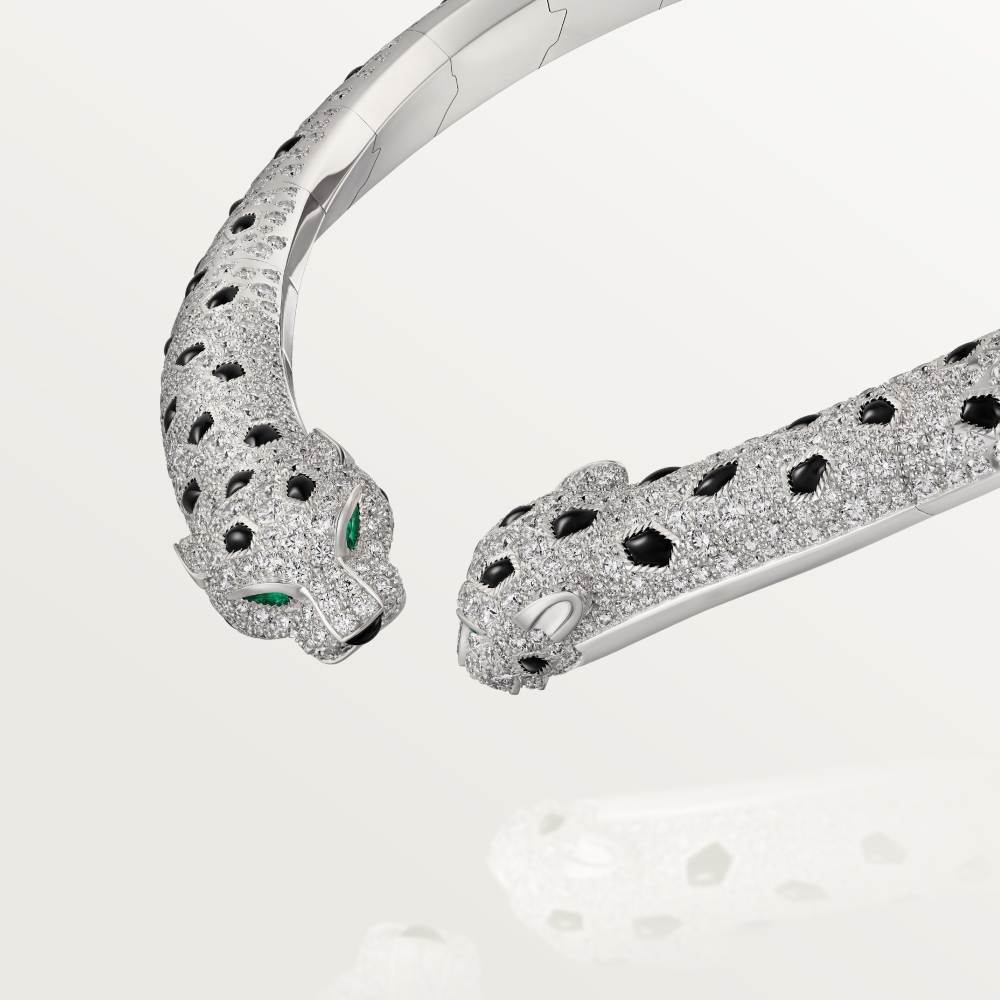 KDY-N7424436 double-headed diamond leopard necklace