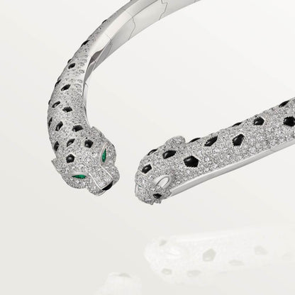 KDY-N7424436 double-headed diamond leopard necklace