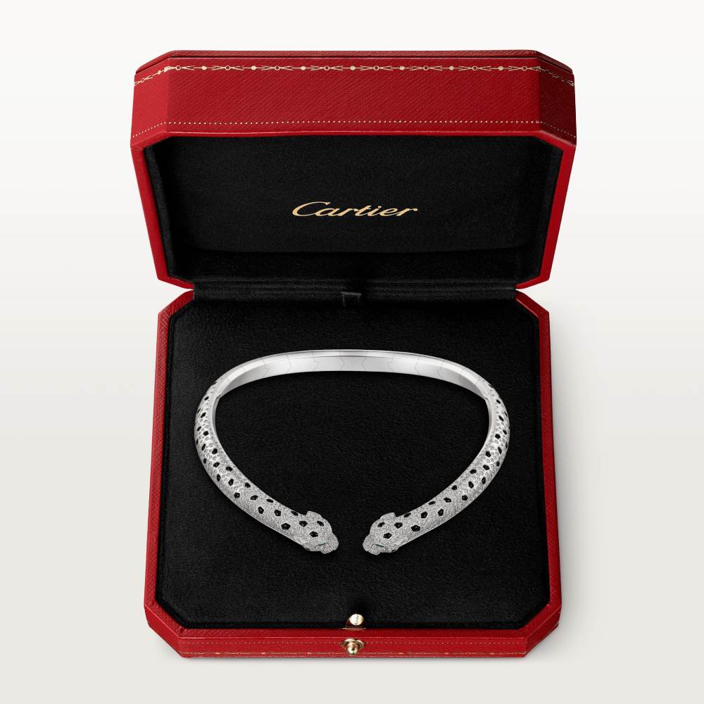 KDY-N7424436 double-headed diamond leopard necklace