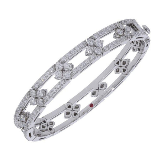 LBT-ADR888BA2240满钻梅花镂空手镯