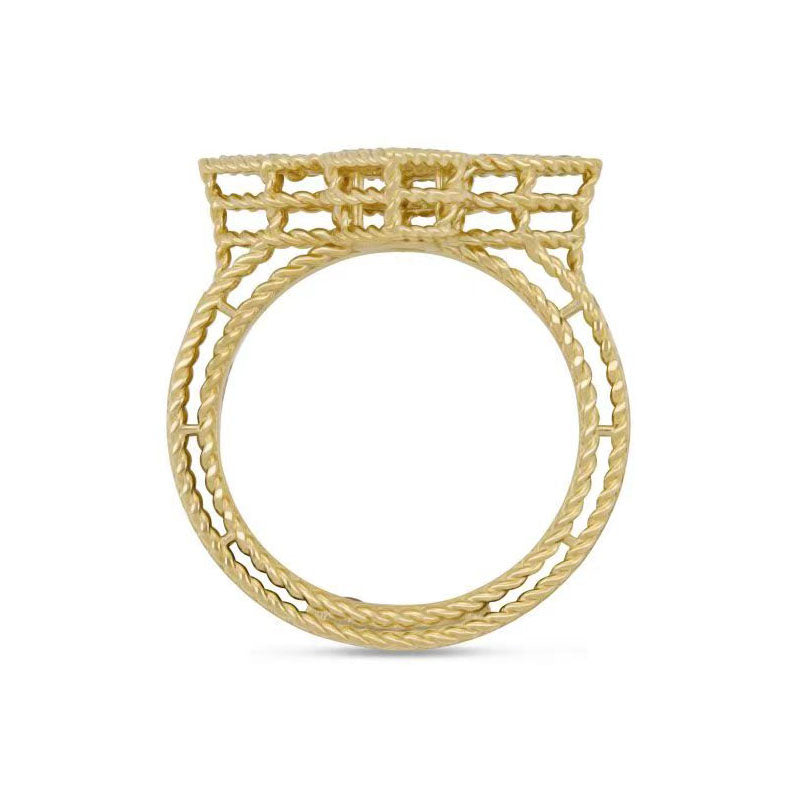 LBT-ADR777RI3259密钻镂空扭绳飞标四叶草直臂戒指