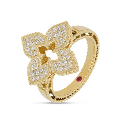 LBT-ADR777RI3259密钻镂空扭绳飞标四叶草直臂戒指