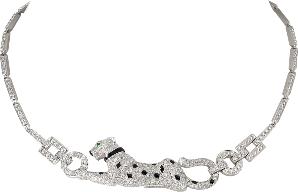 KDY-N7048700 Ling-shaped chain side leopard necklace (42cm)