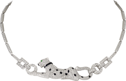 KDY-N7048700 Ling-shaped chain side leopard necklace (42cm)