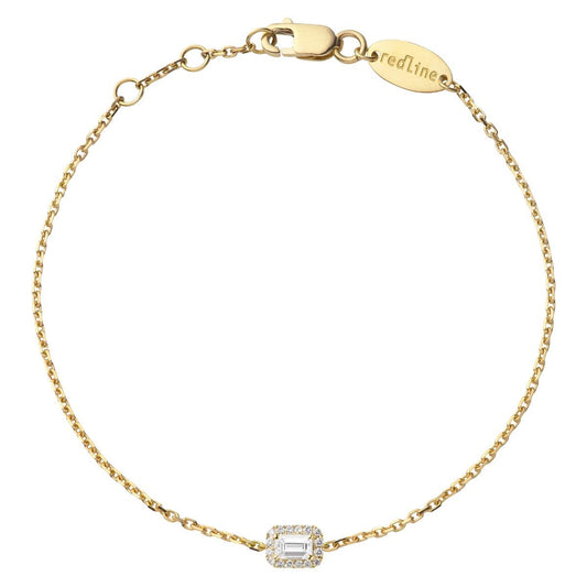 HS-701aJ small octagonal stone bracelet 3.22x4.22 long x2.5mm stone