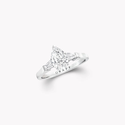 GLF-GR79026 three-claw drop gradient square diamond ring (main stone 10.1x6mm)