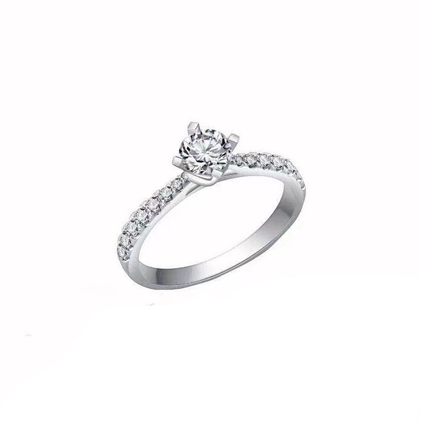 DBES Diamond Four-Prong Ring