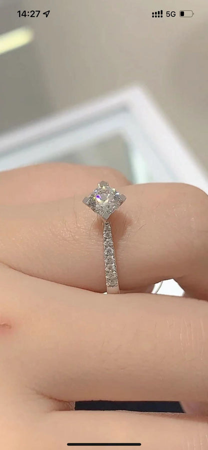 DBES Diamond Four-Prong Ring