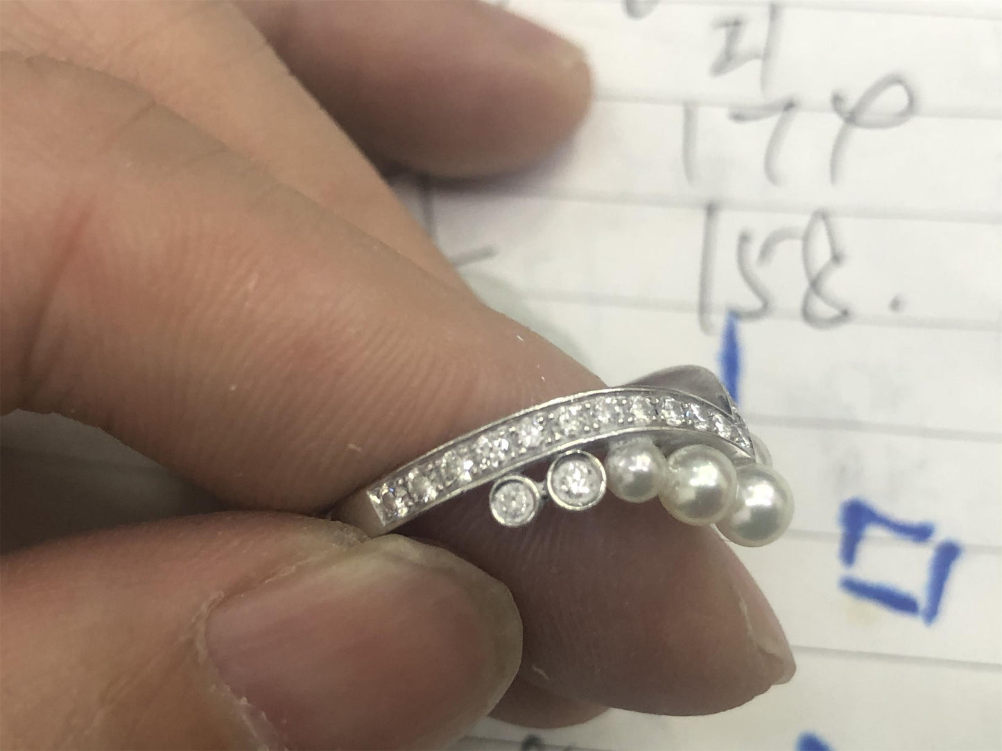 SM-083297-083292皇冠头V形弯臂戒  客版