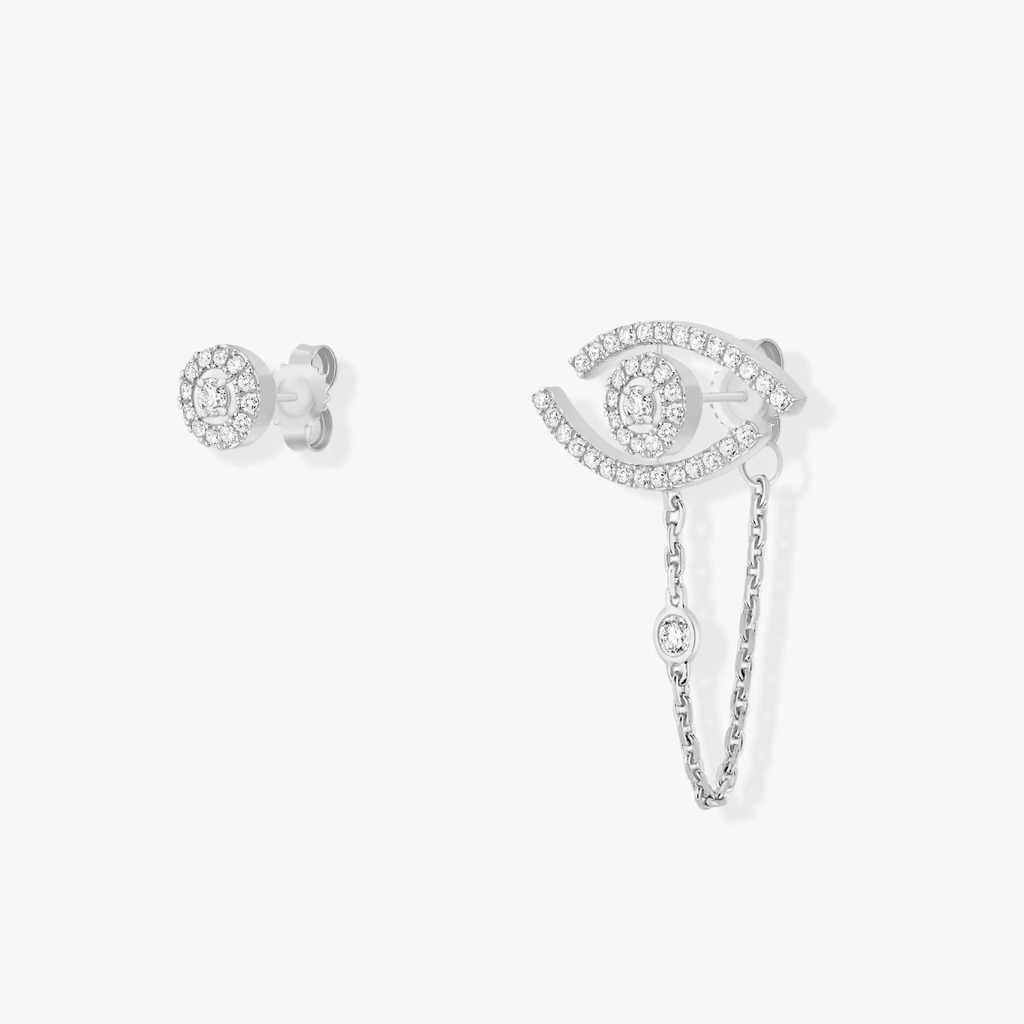 MSK-11349 guest version eye tiger claw stone earrings