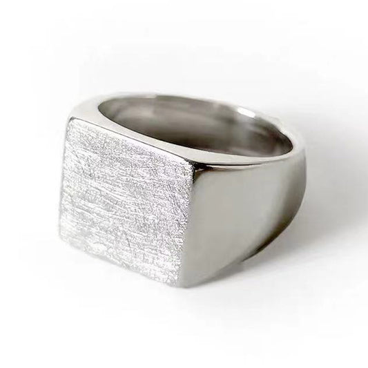 TIF86734397 light gold square wide arm ring