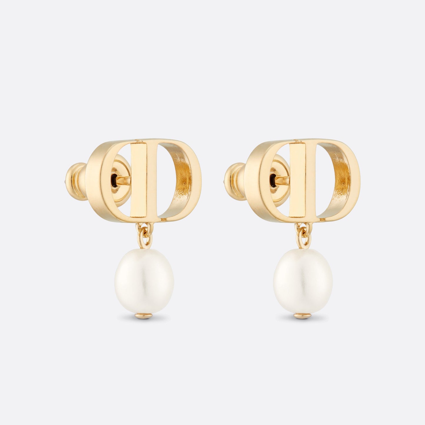 DIOR-E1520PTCRS光金CD字母 珍珠（6.9x6.18mm）耳环