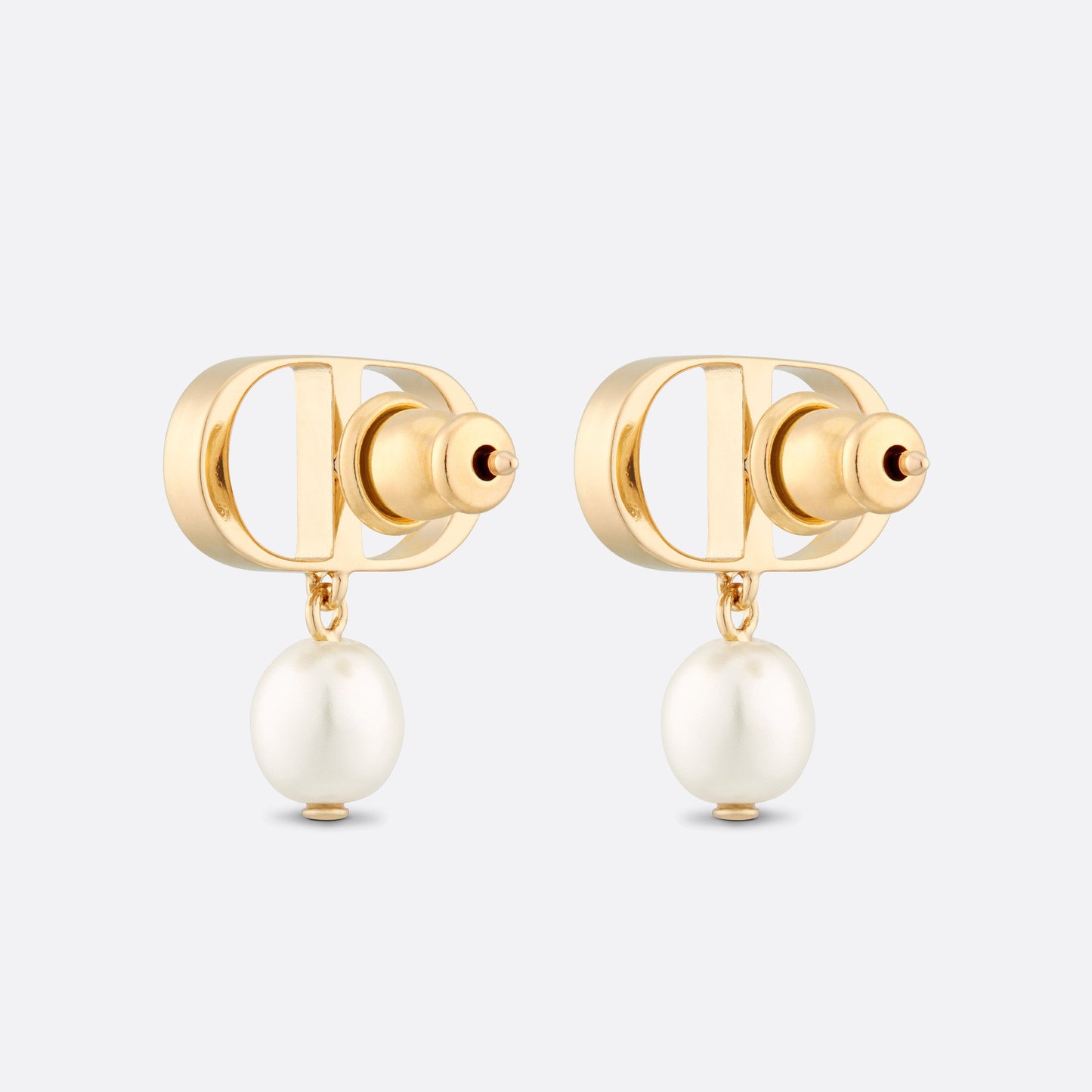DIOR-E1520PTCRS光金CD字母 珍珠（6.9x6.18mm）耳环