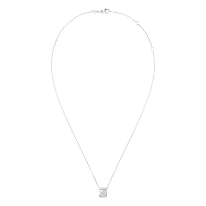 SM-085186 Cross inclined rod diamond wide pendant 11.5x7mm