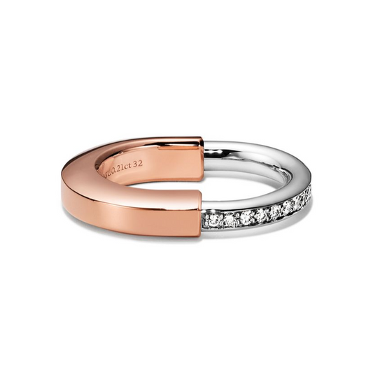 TIF-71855511 color lock half diamond ring