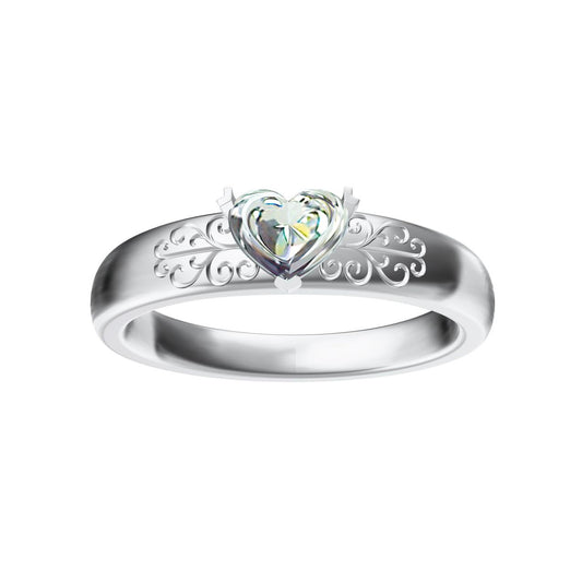 BQLT-RIN056931 heart-shaped diamond 6.9x5.62x4.33mm ring