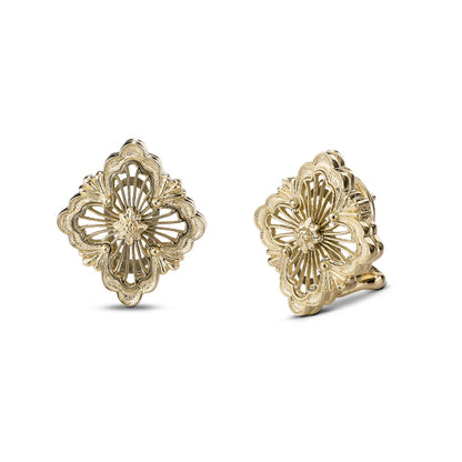 BQLT-EAR018021 European style hollow gold wire four-leaf clover earrings