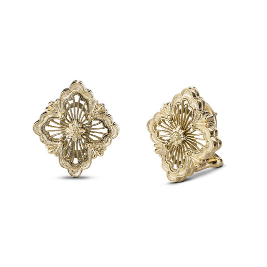 BQLT-EAR018021 European style hollow gold wire four-leaf clover earrings