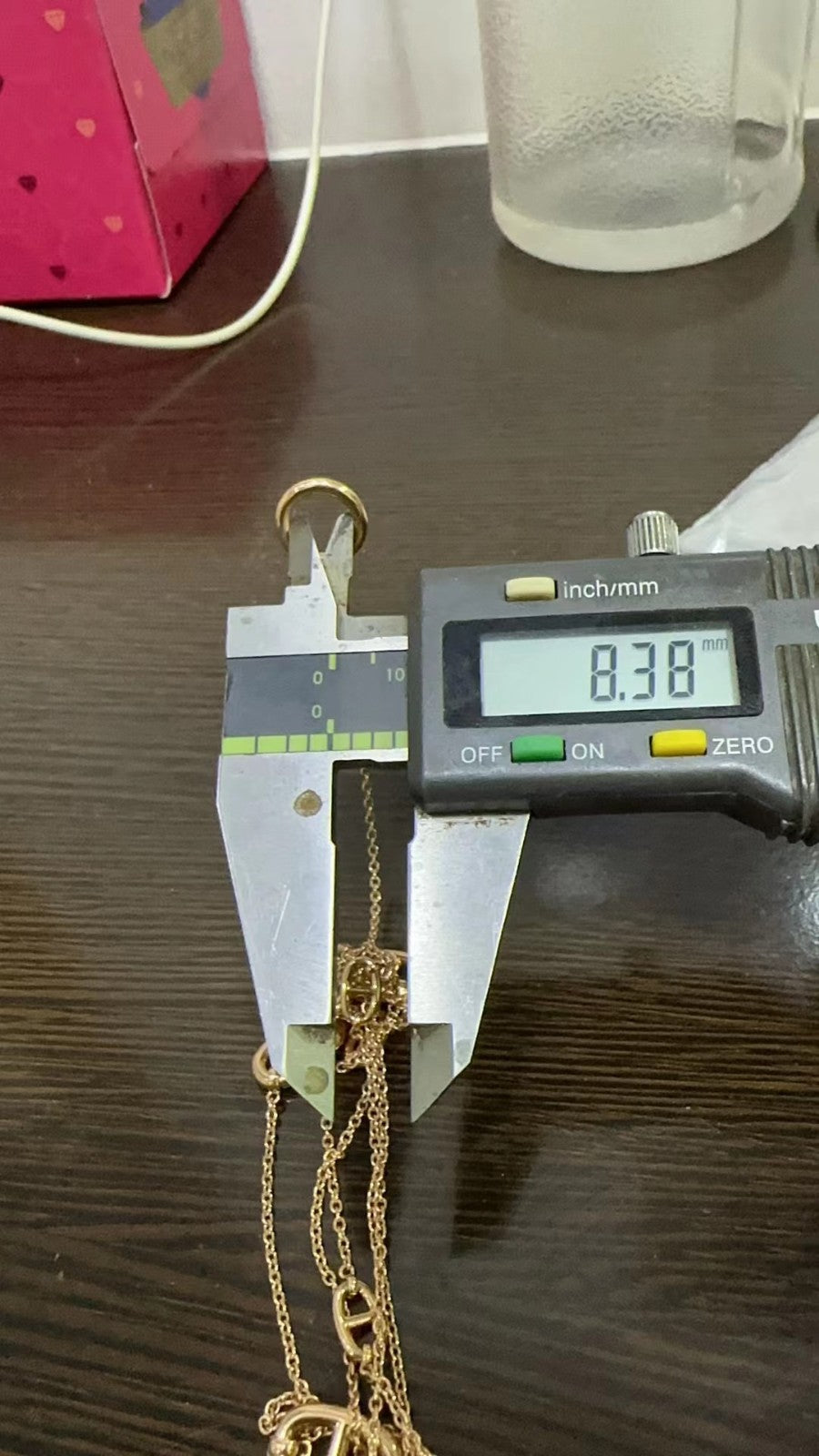 爱H仕-H105202B猪鼻子日字光金大套链项链客版（链长120cm）