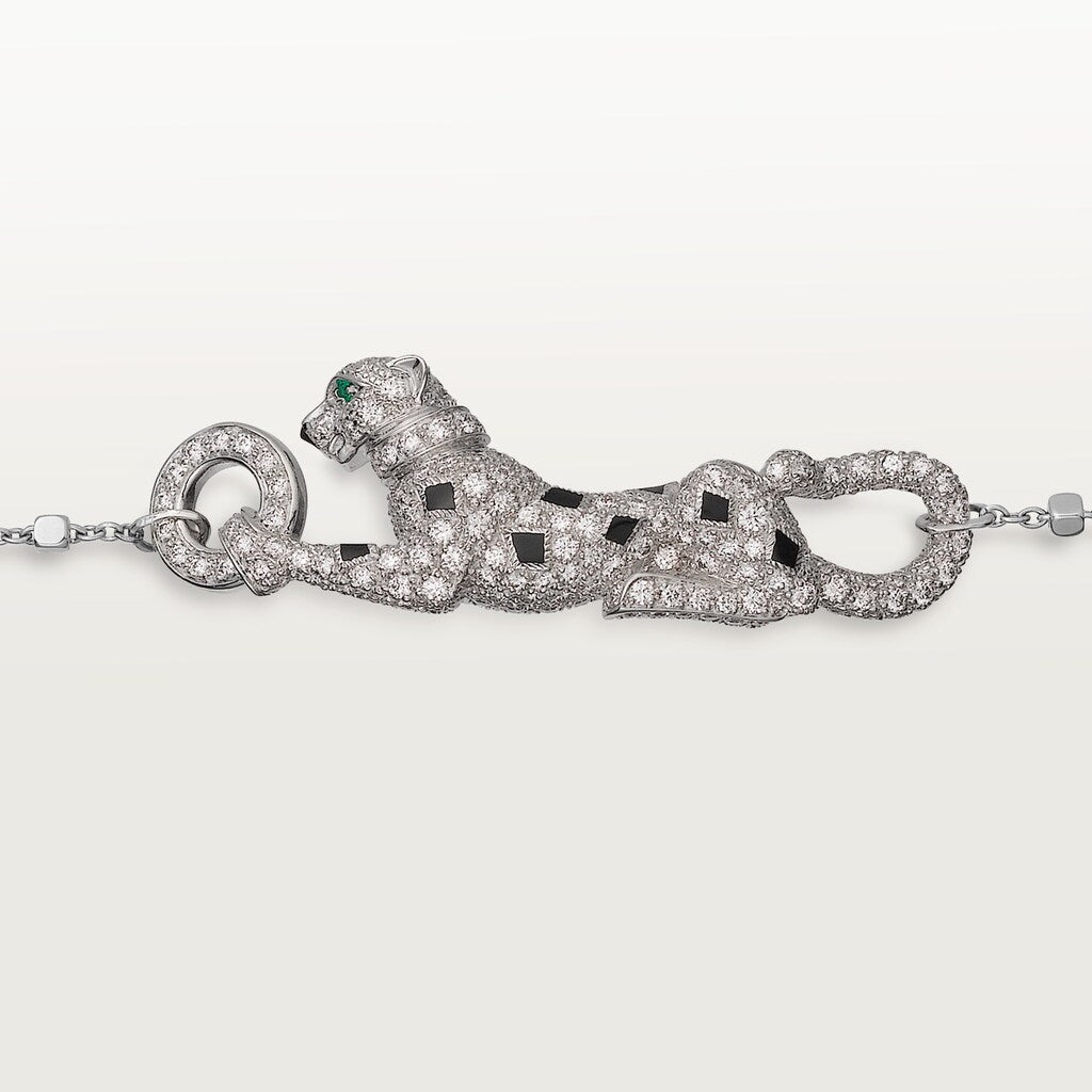 KDY-N6710514 diamond sideways leopard bracelet
