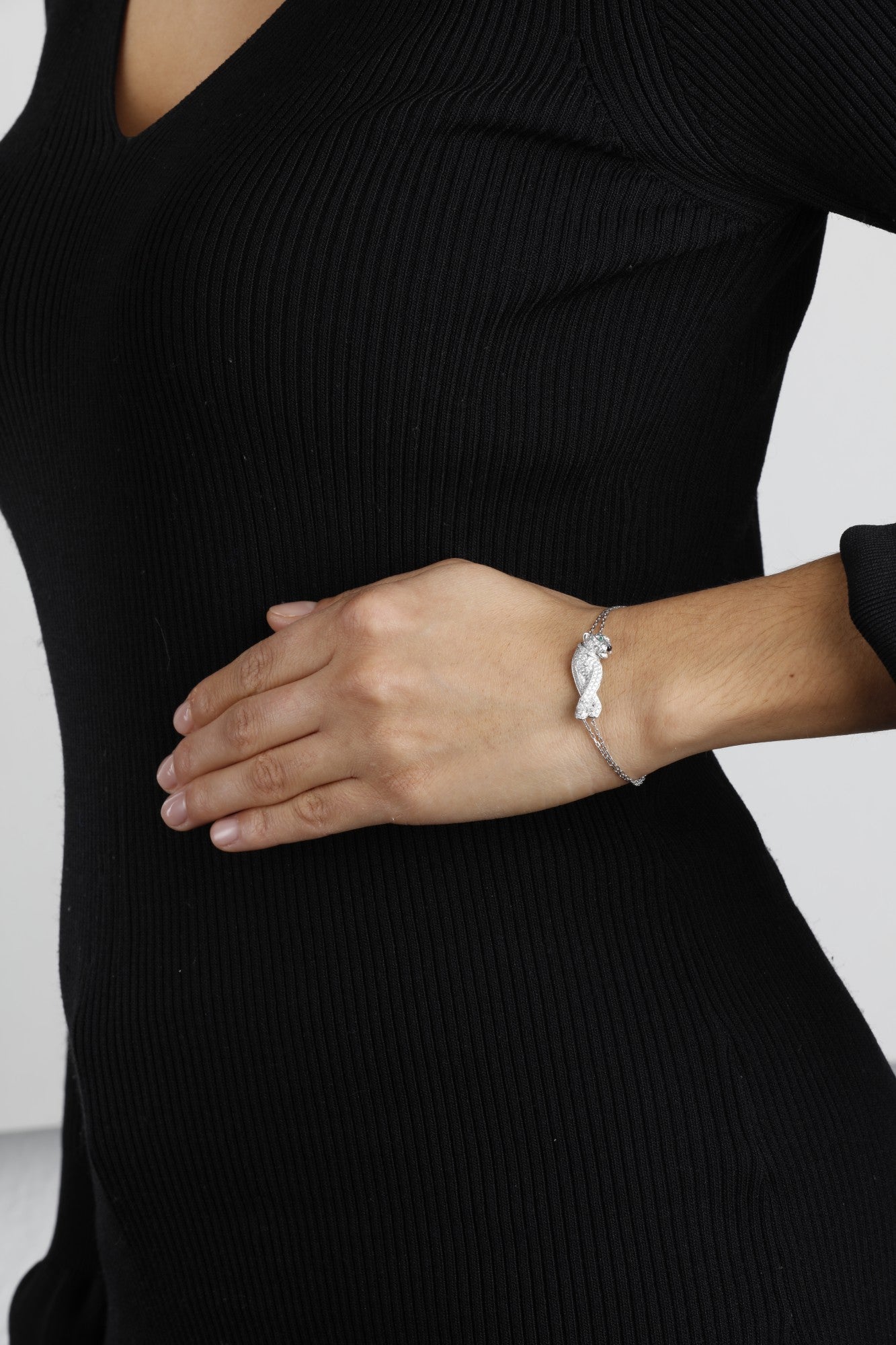 KDY-N6039017 Wishbone Leopard Bracelet