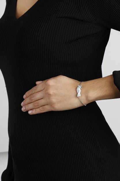 KDY-N6039017 Wishbone Leopard Bracelet