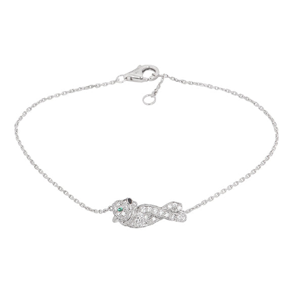 KDY-B6043717 small wishbone leopard bracelet