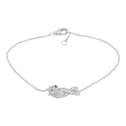 KDY-B6043717 small wishbone leopard bracelet