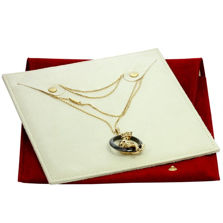 KDY-N7412900 leopard lying circle pendant