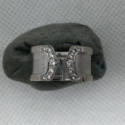 KDY-U8456035 Double C wide arm 10mm open ring