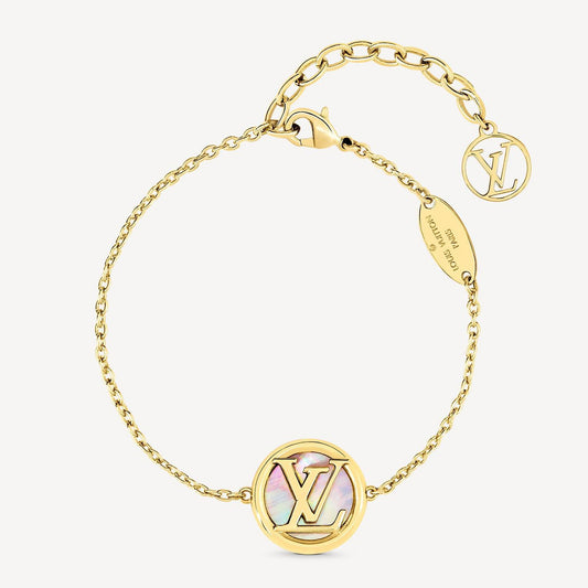 LV-M80260 Letter LV Agate LOGO Bracelet