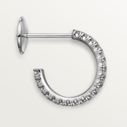 KDY-B8301226 full diamond C-shaped T-strip stone stud earrings