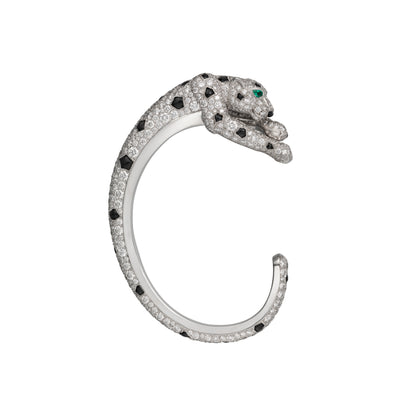 KDY-H8000332 earrings and ear cuffs full of diamonds and agate two-legged leopard earrings